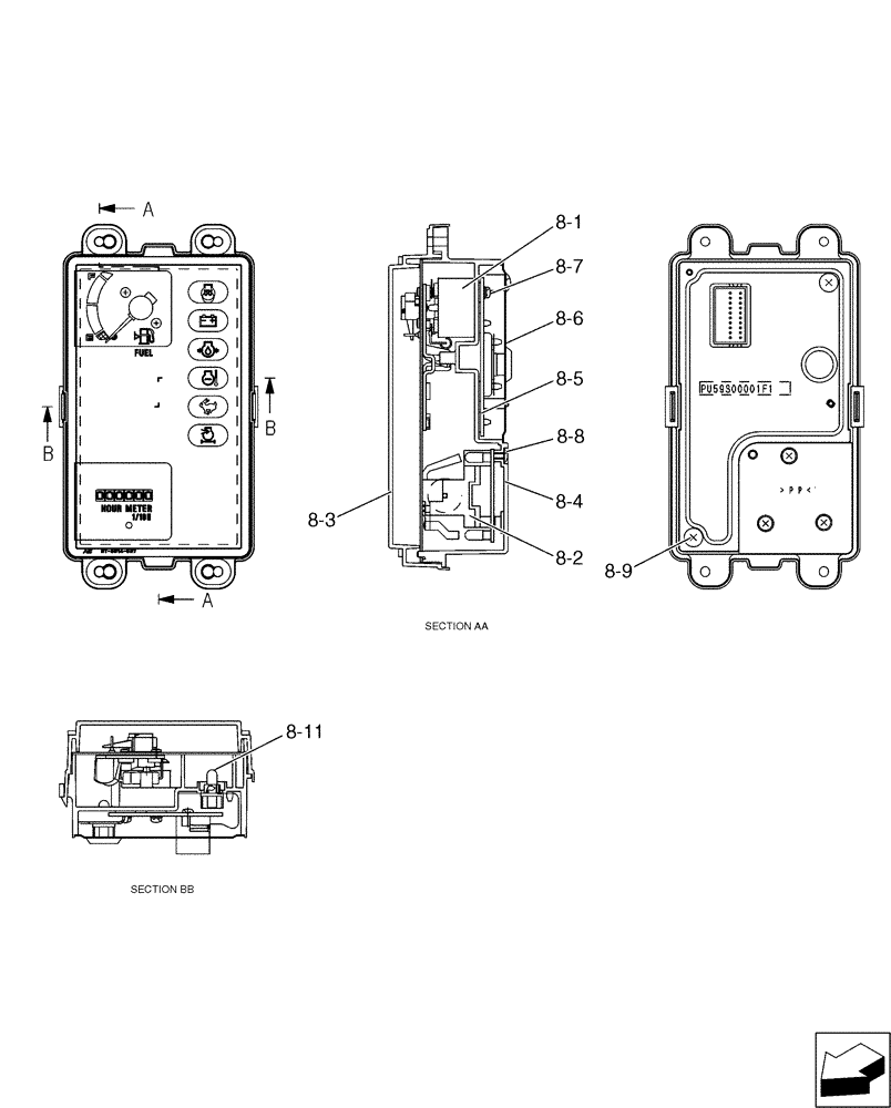 Схема запчастей Case CX17B - (01-031[02]) - COVER ASSY (90) - PLATFORM, CAB, BODYWORK AND DECALS