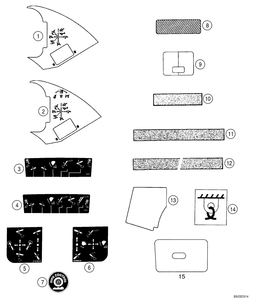 Схема запчастей Case 580SM - (09-75) - DECALS (09) - CHASSIS/ATTACHMENTS