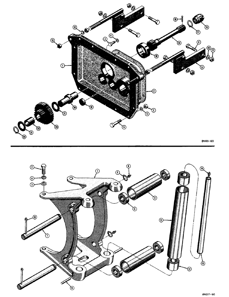 Схема запчастей Case 310C - (166) - C-12 WINCH ADAPTER (05) - UPPERSTRUCTURE CHASSIS