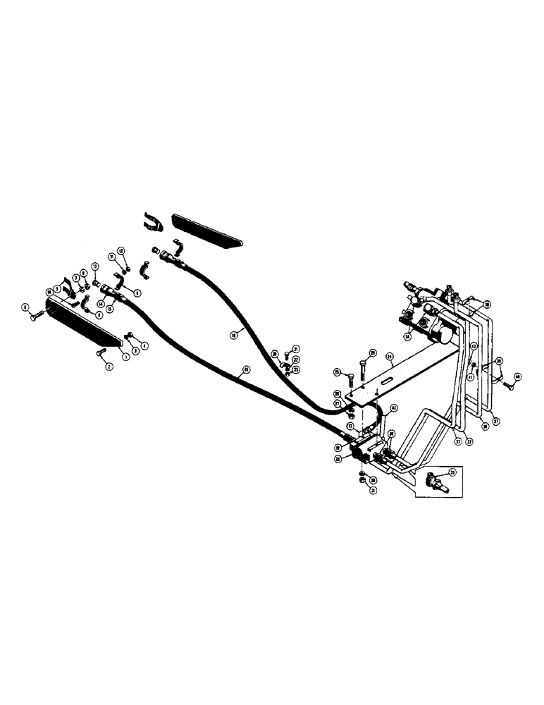 Схема запчастей Case 320 - (206) - PULL BEHIND HYDRAULICS (WITH LOADER), (SERIAL NO. 3003851 (07) - HYDRAULIC SYSTEM