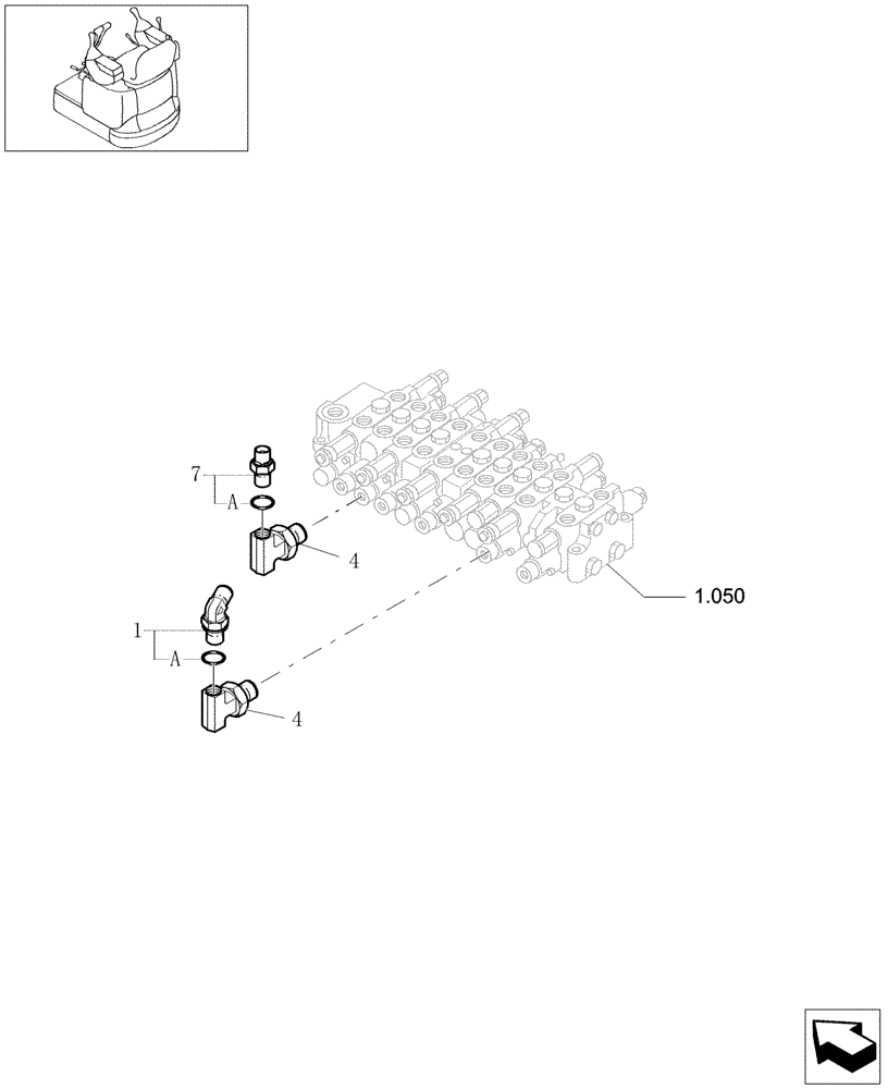 Схема запчастей Case CX16B - (5.0084[06]) - FALL PREVENTING SOLENOID VALVE OF BOOM AND ARM - 747411010 (35) - HYDRAULIC SYSTEMS