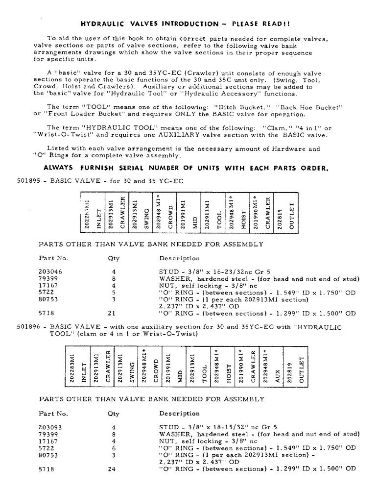 Схема запчастей Case 30EC - (H10) - HYDRAULIC VALVES INTRODUCTION - PLEASE READ!! (07) - HYDRAULIC SYSTEM