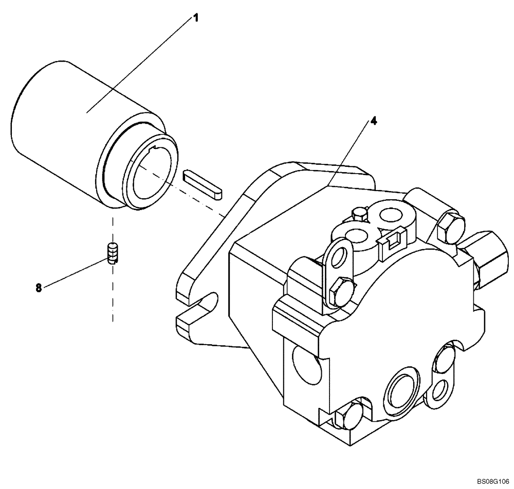 Схема запчастей Case SV212 - (35.910.03) - MOTOR, HYDRAULIC VIBRATION - ASN DDD003016 (35) - HYDRAULIC SYSTEMS