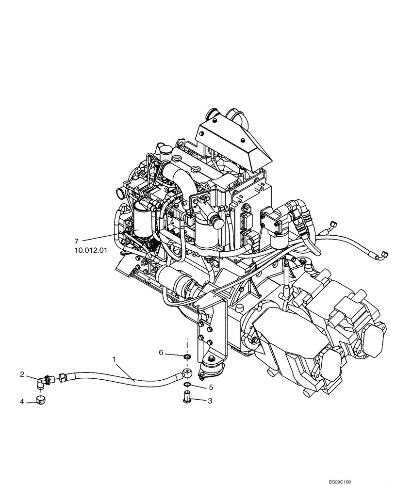 Схема запчастей Case DV210 - (10.102.01) - ENGINE OIL DRAIN (GROUP 108-ND142618) (10) - ENGINE