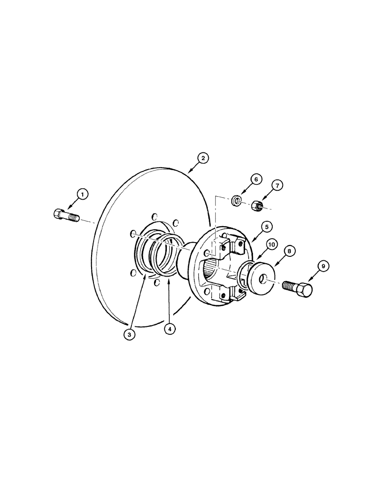 Схема запчастей Case 885 - (07-06[01]) - PARKING BRAKE - BRAKE DISC (07) - BRAKES