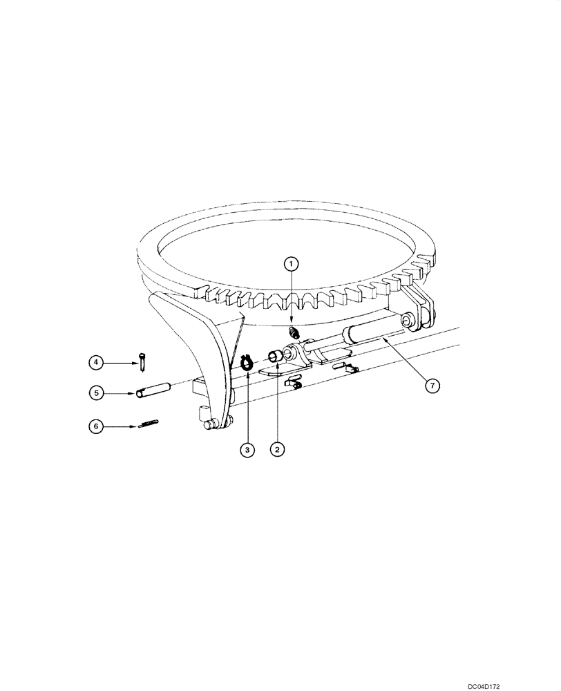 Схема запчастей Case 885 - (09.16[00]) - BLADE - TILT MECHANISM (09) - CHASSIS