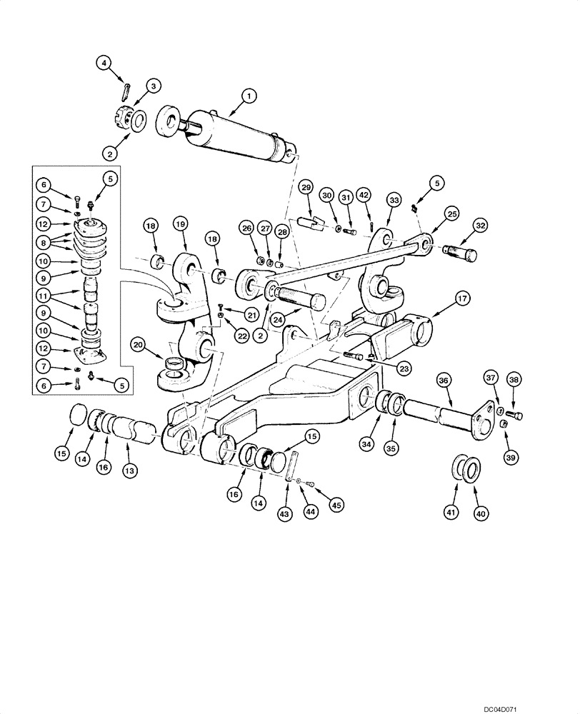 Схема запчастей Case 885 - (06.22[00]) - FRONT AXLE - ASSEMBLY (06) - POWER TRAIN