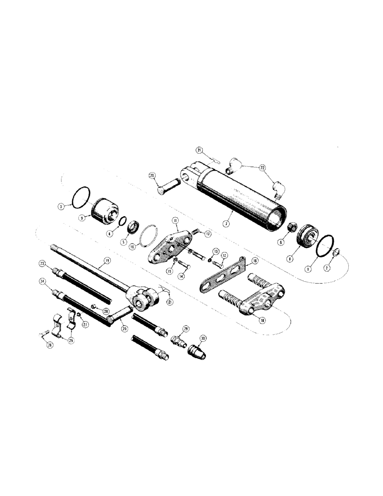 Схема запчастей Case 310 - (180) - B3785AA REMOTE HYDRAULIC CYLINDER, SERVICE KIT FOR HYDRAULIC (07) - HYDRAULIC SYSTEM