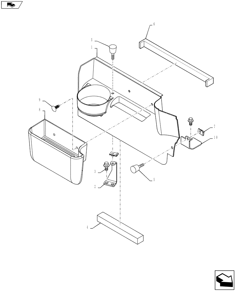 Схема запчастей Case SR175 - (88.100.55[32]) - FUSE COVER, MED-LG CHASSIS (SR175-TV380) (88) - ACCESSORIES