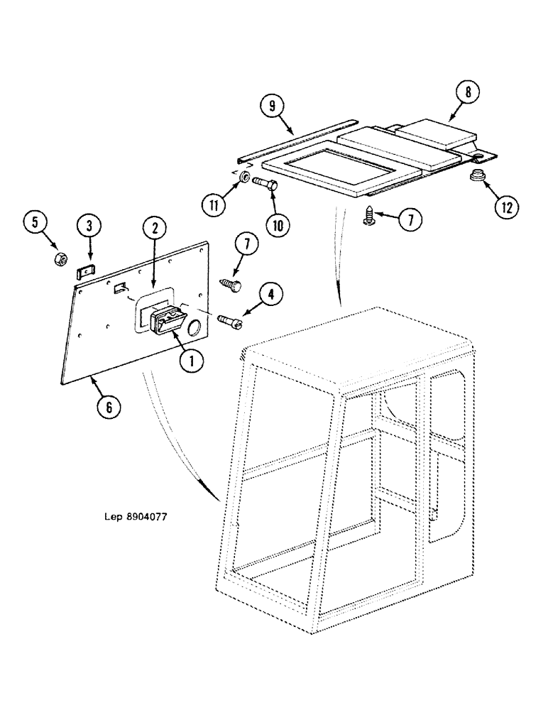 Схема запчастей Case 688C - (9E-12) - CAB SOUNDPROOFING (OPENING ROOF) (05.1) - UPPERSTRUCTURE CHASSIS/ATTACHMENTS