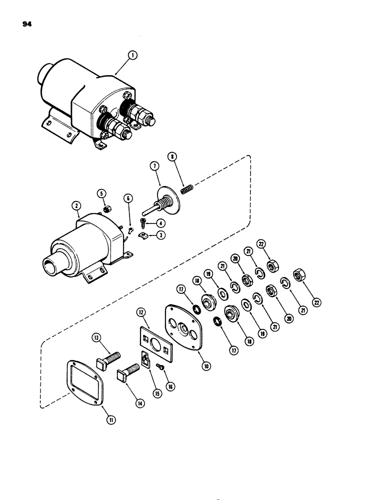 Схема запчастей Case 850B - (094) - R42376 SOLENOID (06) - ELECTRICAL SYSTEMS