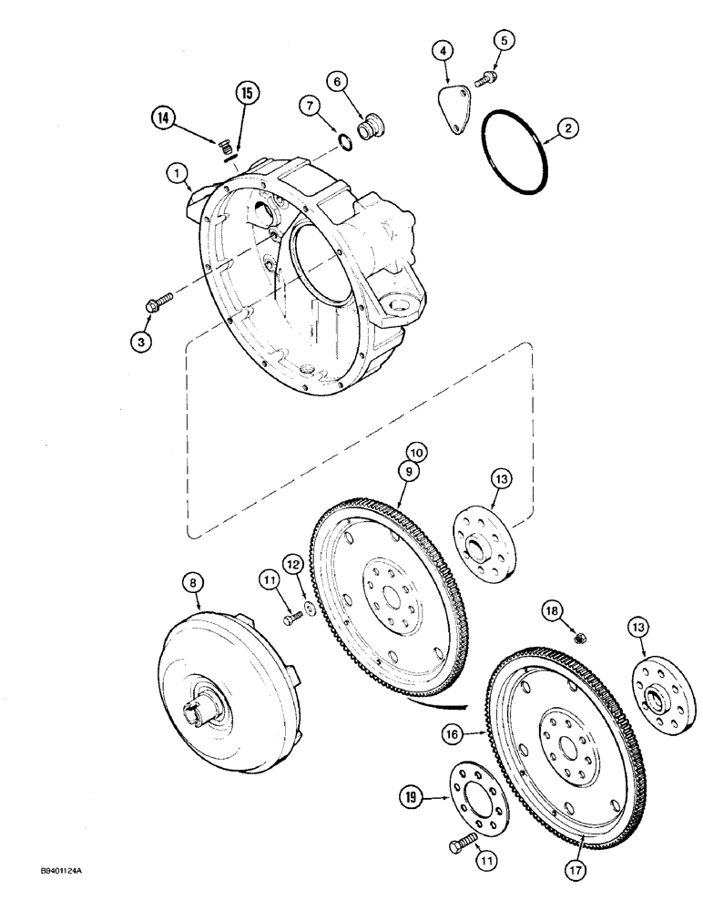 Схема запчастей Case 590 - (2-48) - 4T-390 ENGINE (02) - ENGINE