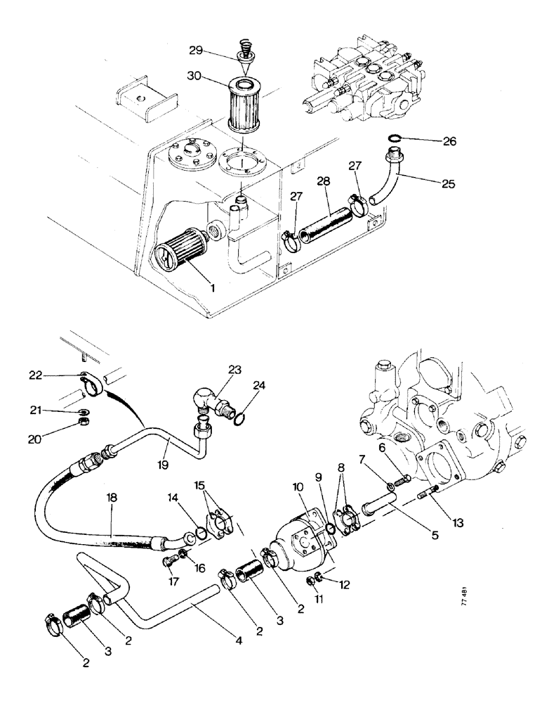 Схема запчастей Case 850 - (J14-1) - EQUIPMENT PRIMARY HYDRAULICS (07) - HYDRAULIC SYSTEM