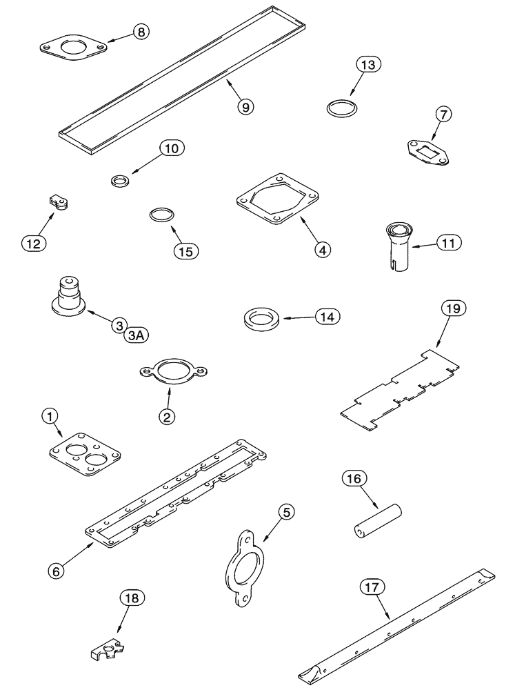 Схема запчастей Case 721C - (02-26) - GASKET KIT (02) - ENGINE