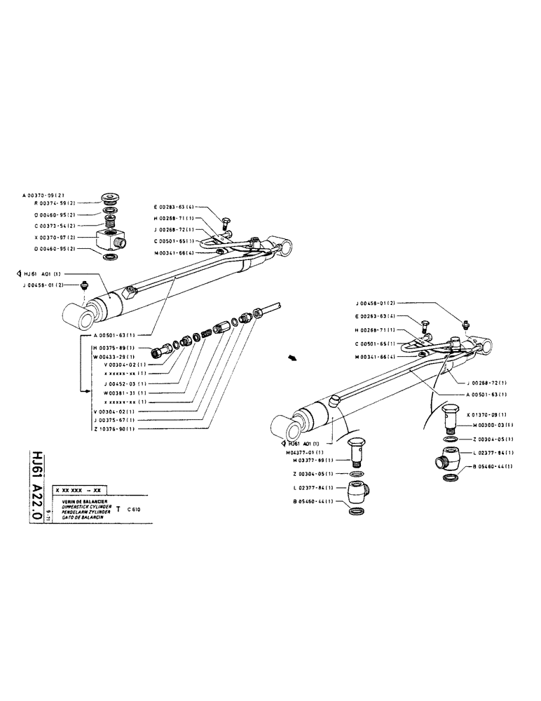 Схема запчастей Case TC45 - (186) - DIPPERSTICK CYLINDER 