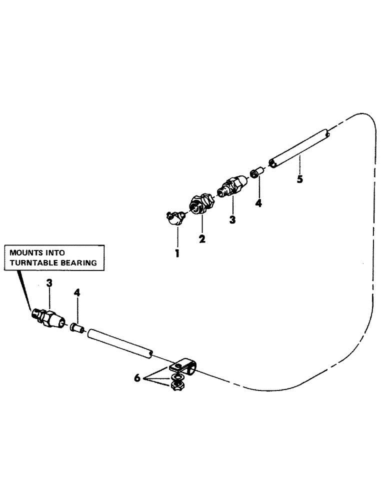 Схема запчастей Case 35EC - (031) - TURNTABLE BEARING LUBRICATION LINE, (USED ON UNITS WITH SN. 653 AND AFTER) (05) - UPPERSTRUCTURE CHASSIS