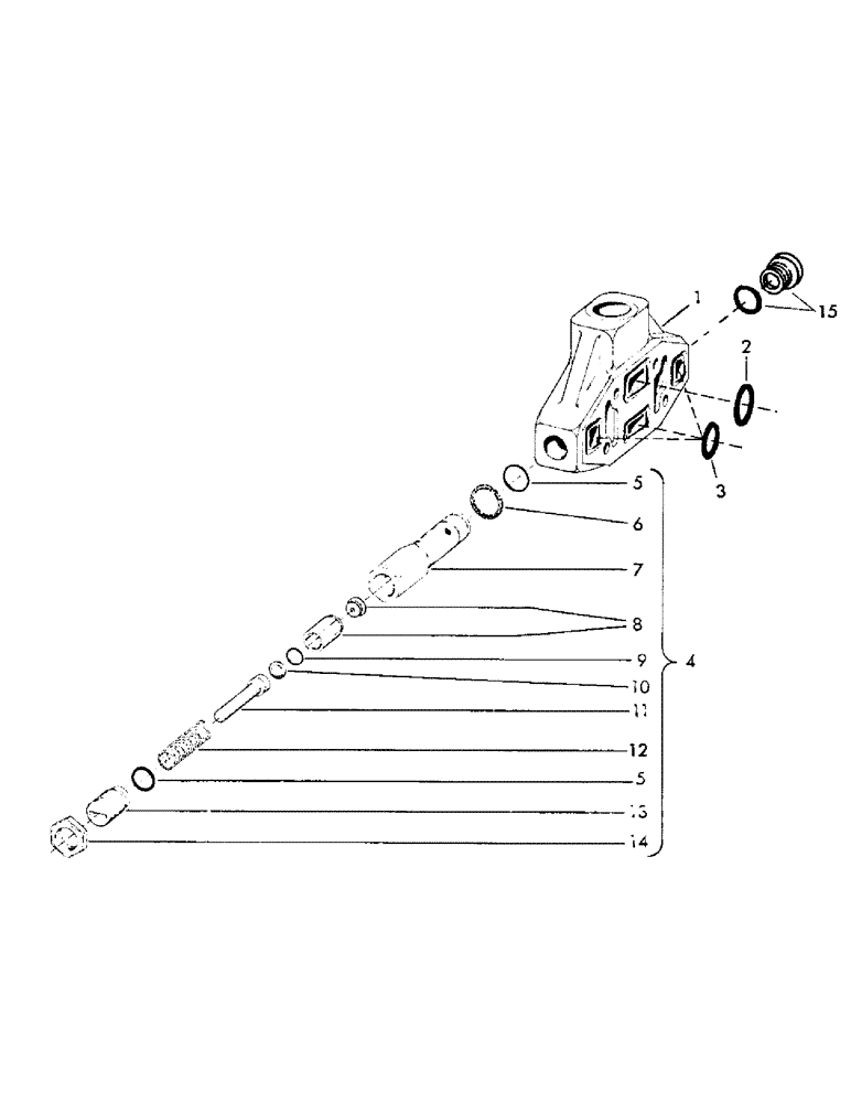 Схема запчастей Case 35EC - (H17) - MID INLET PART NUMBER 201991M1 (07) - HYDRAULIC SYSTEM