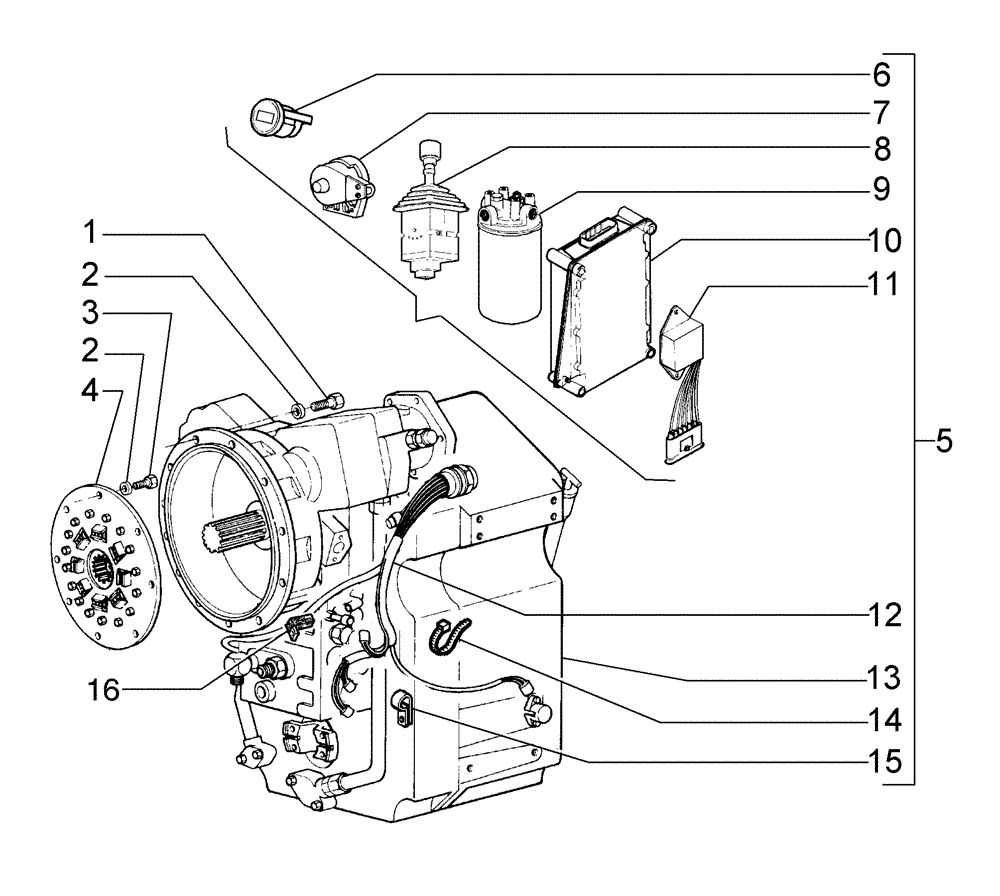 Схема запчастей Case 865B - (06-02[01]) - TRANSMISSION ASSY - (DIRECT DRIVE) (06) - POWER TRAIN