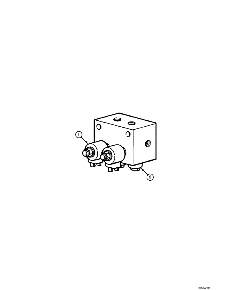 Схема запчастей Case 885 - (08.17[00]) - BLADE HYDRAULIC CIRCUIT - FLOAT SOLENOID VALVE (08) - HYDRAULICS