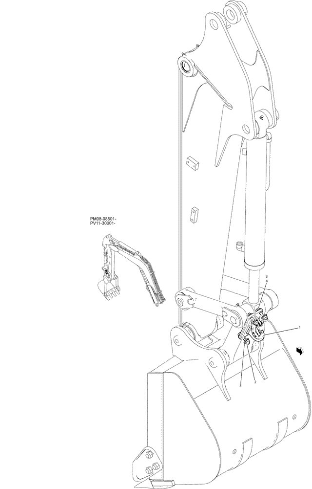 Схема запчастей Case CX27B - (05-008) - HOOK INSTAL (88) - ACCESSORIES