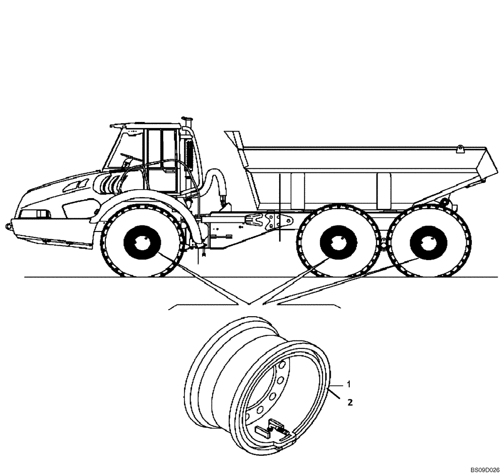 Схема запчастей Case 330B - (34A00000646[001]) - WHEEL RIMS - OPTIONAL (P.I.N. HHD0330BN7PG57000 AND AFTER) (84214660) (11) - AXLES/WHEELS