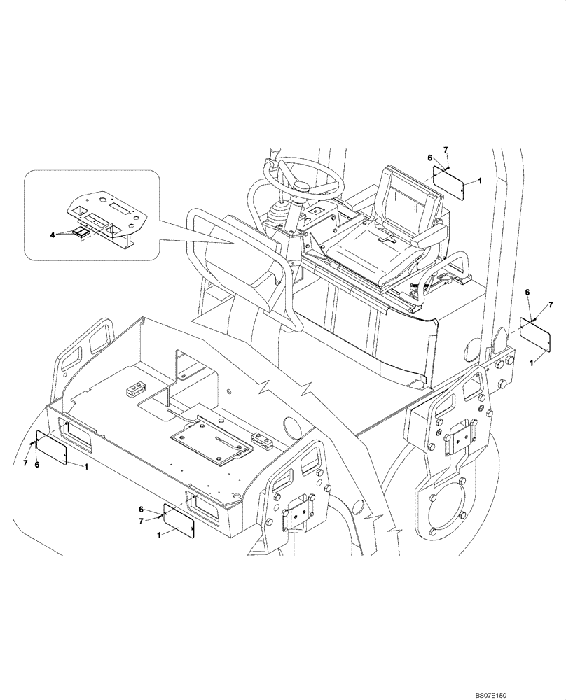 Схема запчастей Case DV204 - (04-426/124[01]) - ELECTRICAL CIRCUIT (GROUP 426/124) (04) - ELECTRICAL SYSTEMS