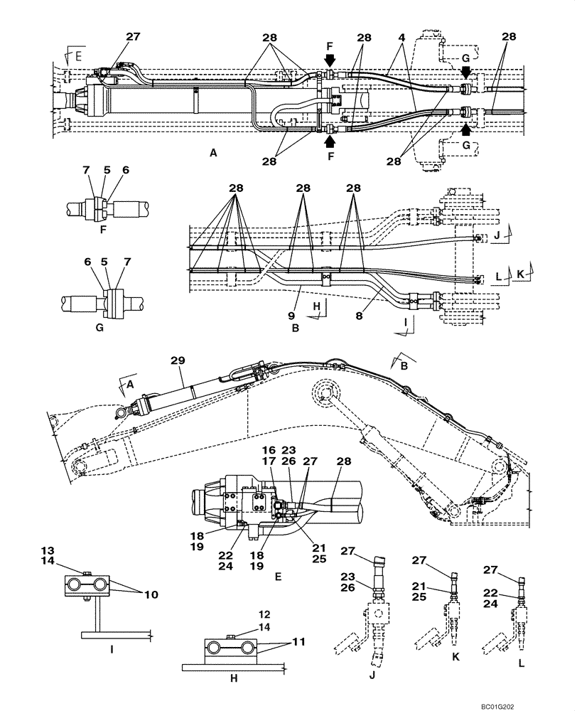 Схема запчастей Case CX800 - (08-18) - HYDRAULICS - ARM CYLINDER, MODELS WITH LOAD HOLD (08) - HYDRAULICS