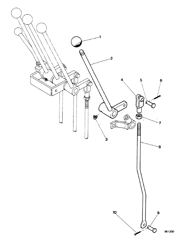 Схема запчастей Case 580G - (368) - AXIAL BACKHOE - EXTENDABLE DIPPER CONTROL (09) - CHASSIS/ATTACHMENTS