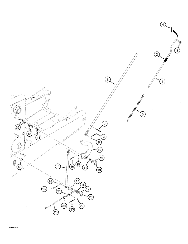 Схема запчастей Case 580SK - (9-008) - LOADER ANTIROLLBACK CONTROL (09) - CHASSIS/ATTACHMENTS