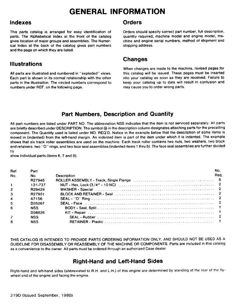 Схема запчастей Case DH7 - (01-5) - GENERAL INFORMATION (00) - GENERAL & PICTORIAL INDEX