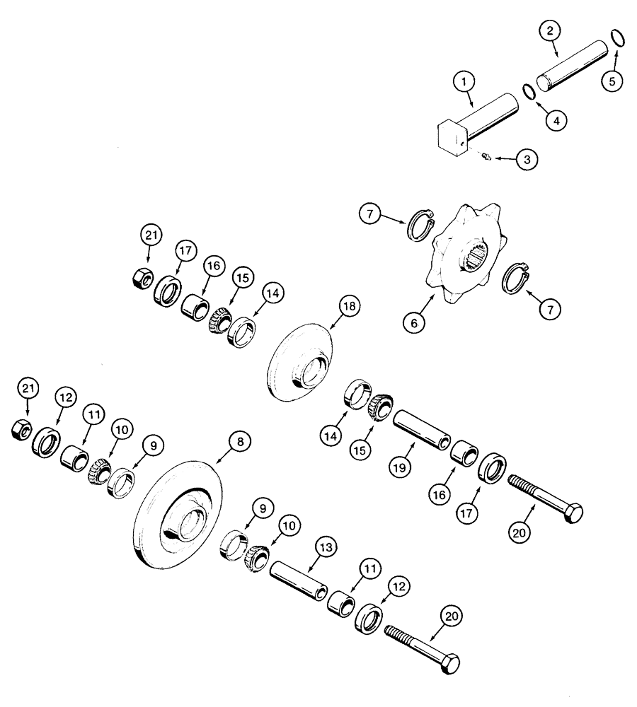 Схема запчастей Case TF300B - (05-03) - TRACK IDLER, ROLLER, SPROCKET AND ADJUSTER (05) - STEERING