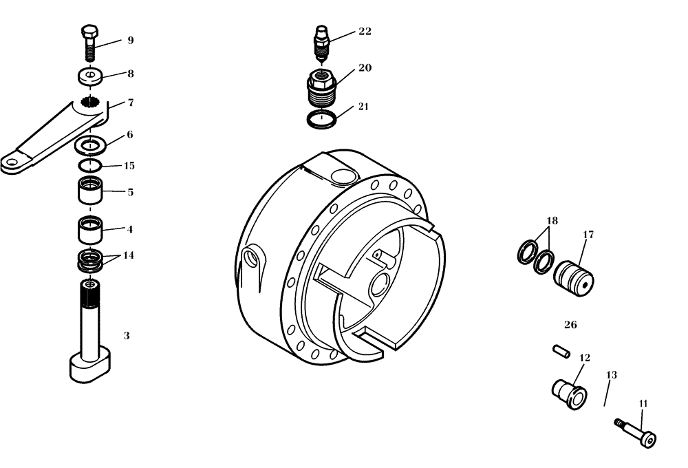 Схема запчастей Case 321D - (19.202[002]) - SERVICE BRAKE (S/N 591052-UP) No Description