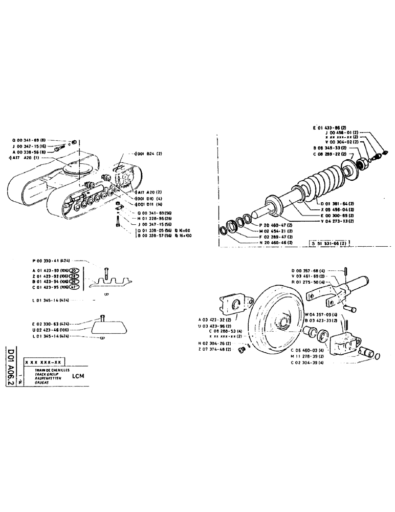 Схема запчастей Case LC80M - (038) - TRACK GROUP 