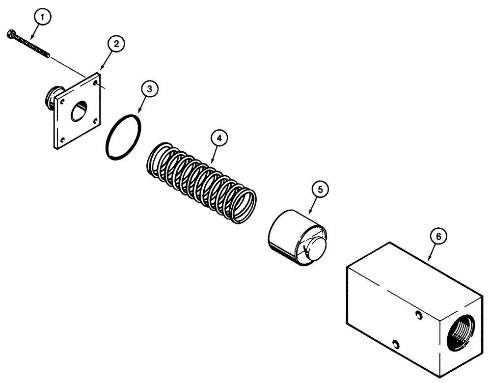 Схема запчастей Case 821C - (08-21) - VALVE, COOLER BYPASS (08) - HYDRAULICS