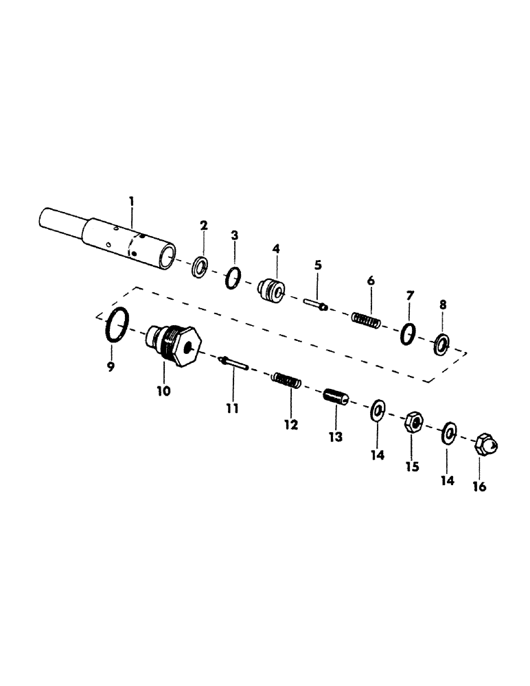 Схема запчастей Case 40YC - (153) - MAIN RELIEF CARTRIDGE (07) - HYDRAULIC SYSTEM