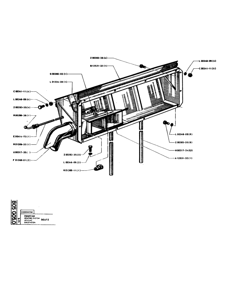 Схема запчастей Case GC120 - (019) - HEATING SYSTEM 