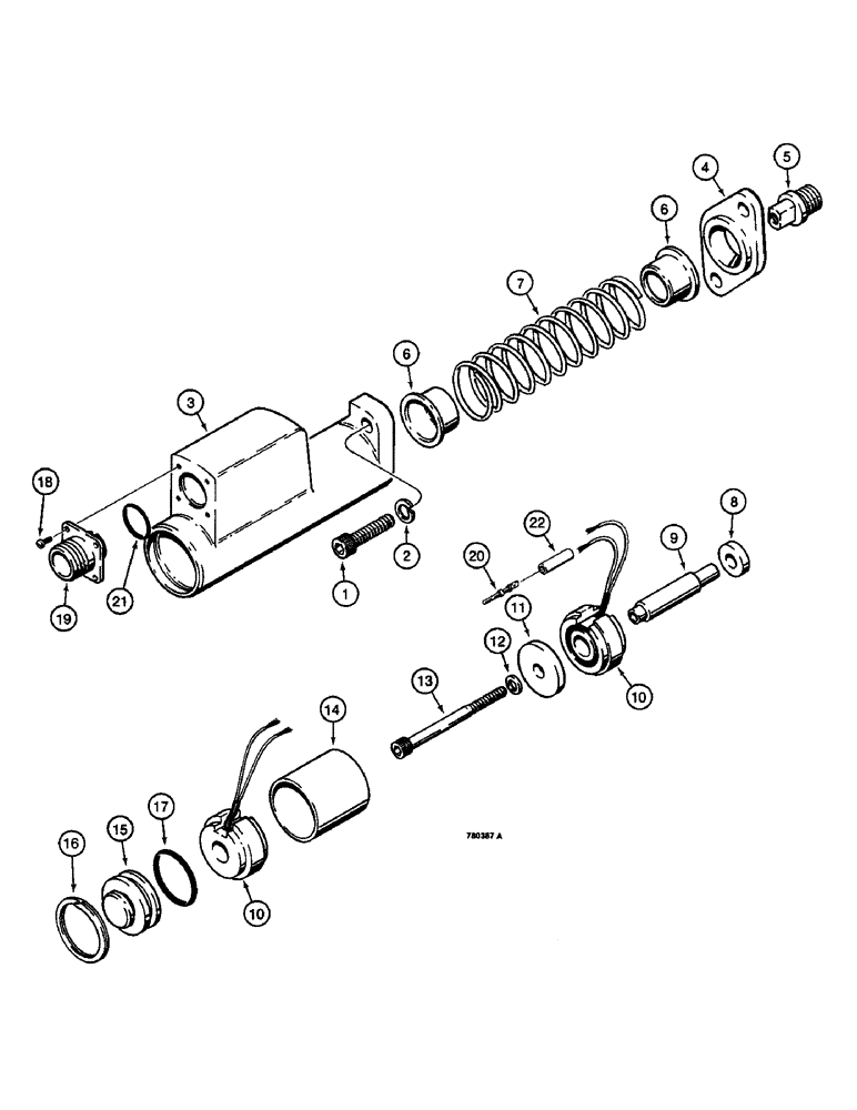 Схема запчастей Case W14 - (520) - HYDRECO LIFT SPOOL DETENT (08) - HYDRAULICS