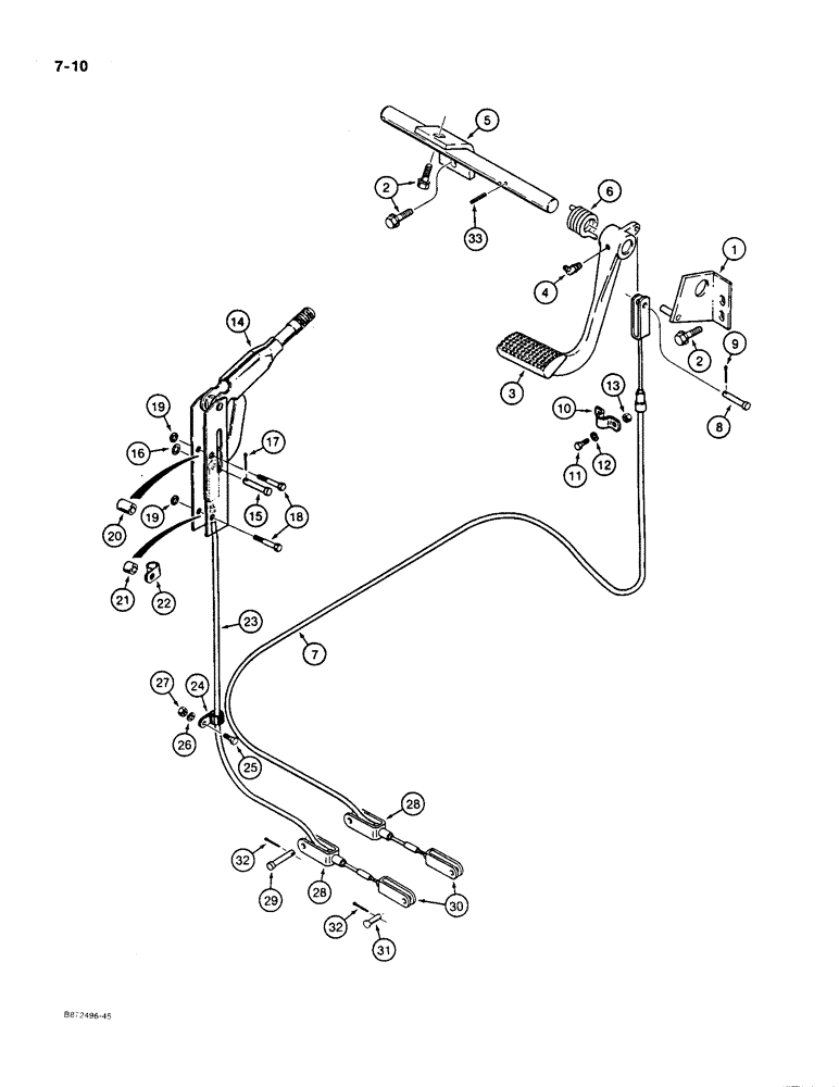 Схема запчастей Case 550 - (7-10) - PARKING BRAKE (07) - BRAKES