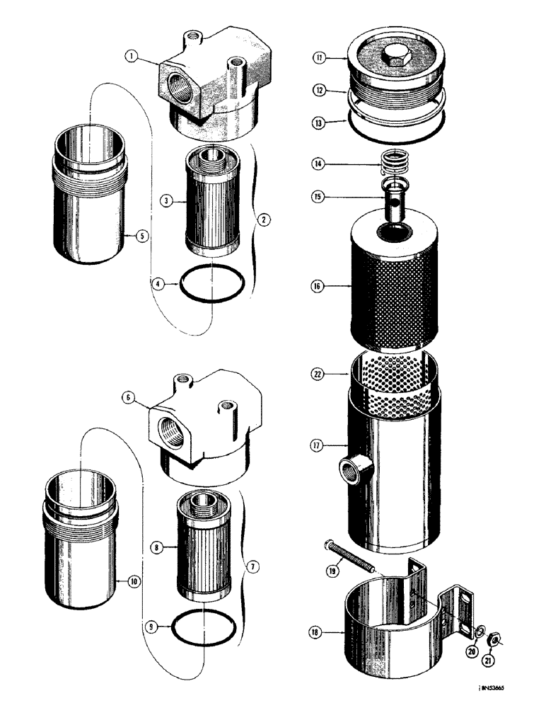 Схема запчастей Case 750 - (108) - D30290 TRANSMISSION OIL FILTER (03) - TRANSMISSION