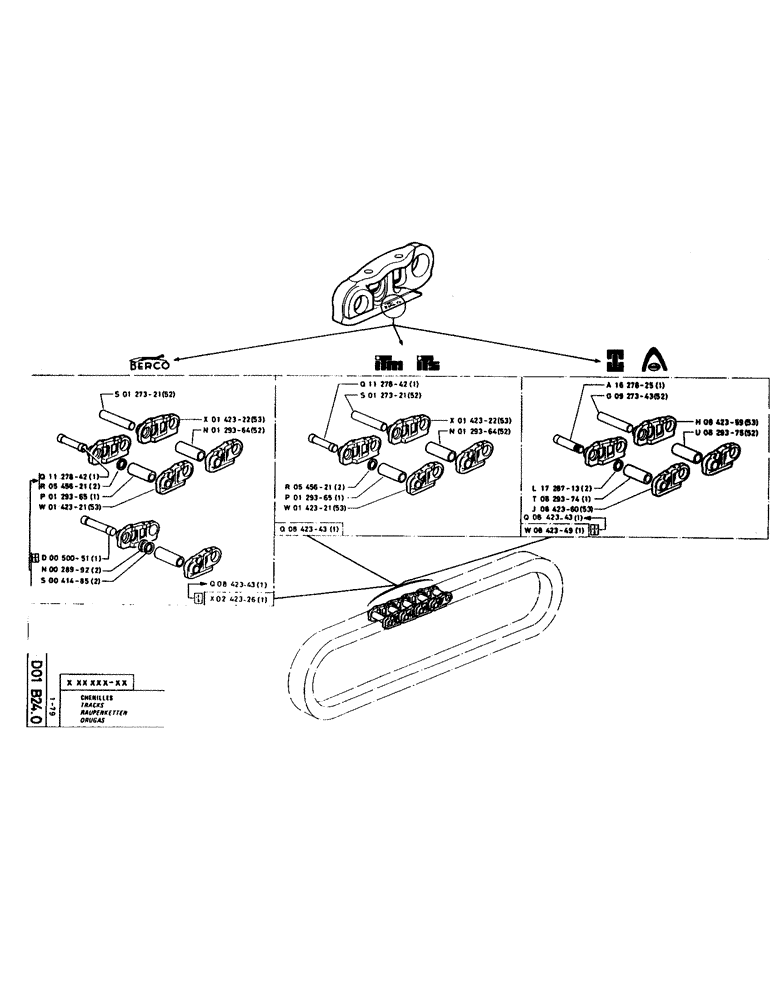 Схема запчастей Case LC80 - (040) - TRACKS 