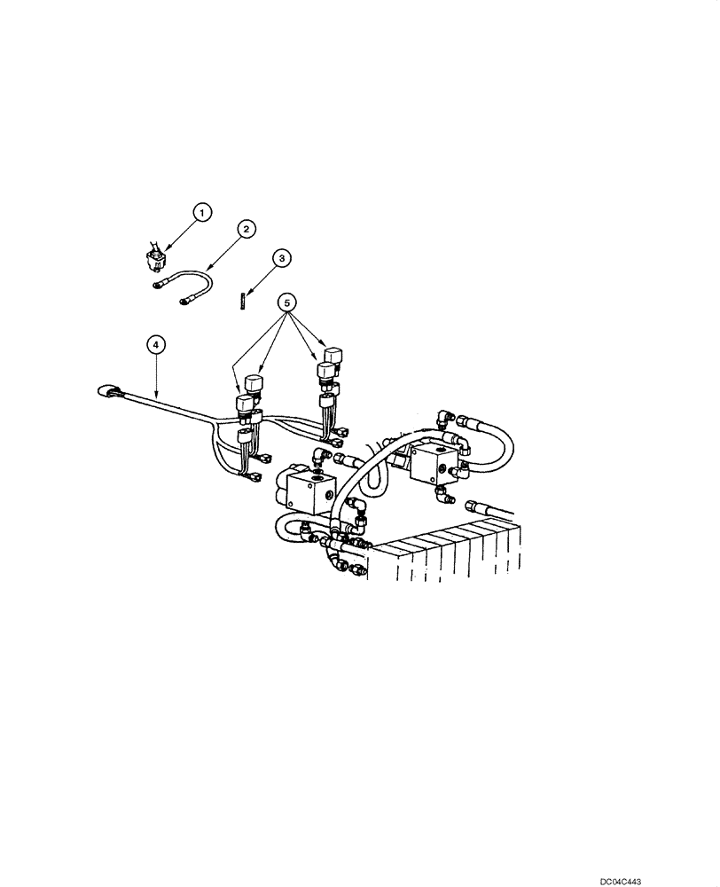 Схема запчастей Case 845 - (04.30[00]) - SCARIFIER AND RIPPER ELECTRICAL SYSTEM (04) - ELECTRICAL SYSTEMS