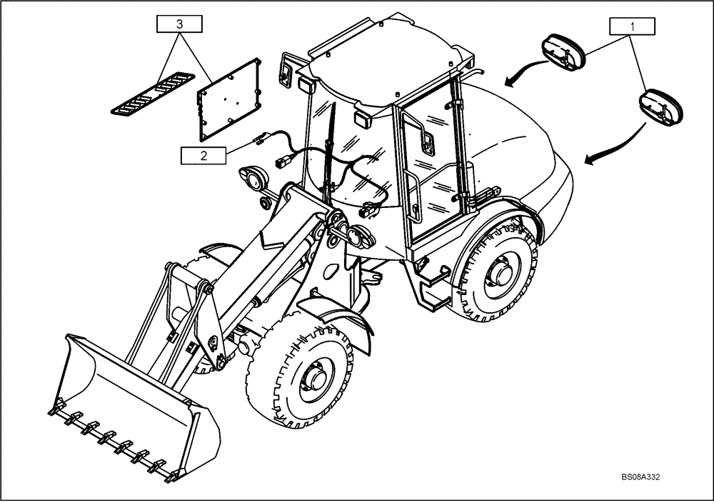 Схема запчастей Case 21E - (32.010[2991955000]) - ELECTRICAL SYSTEM BASIC MACHINE COMPLETE (55) - ELECTRICAL SYSTEMS