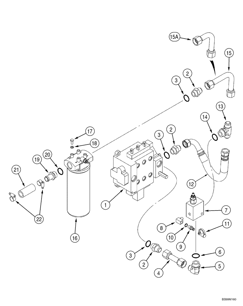 Схема запчастей Case 1150H_IND - (08-04) - HYDRAULICS - EQUIPMENT (08) - HYDRAULICS