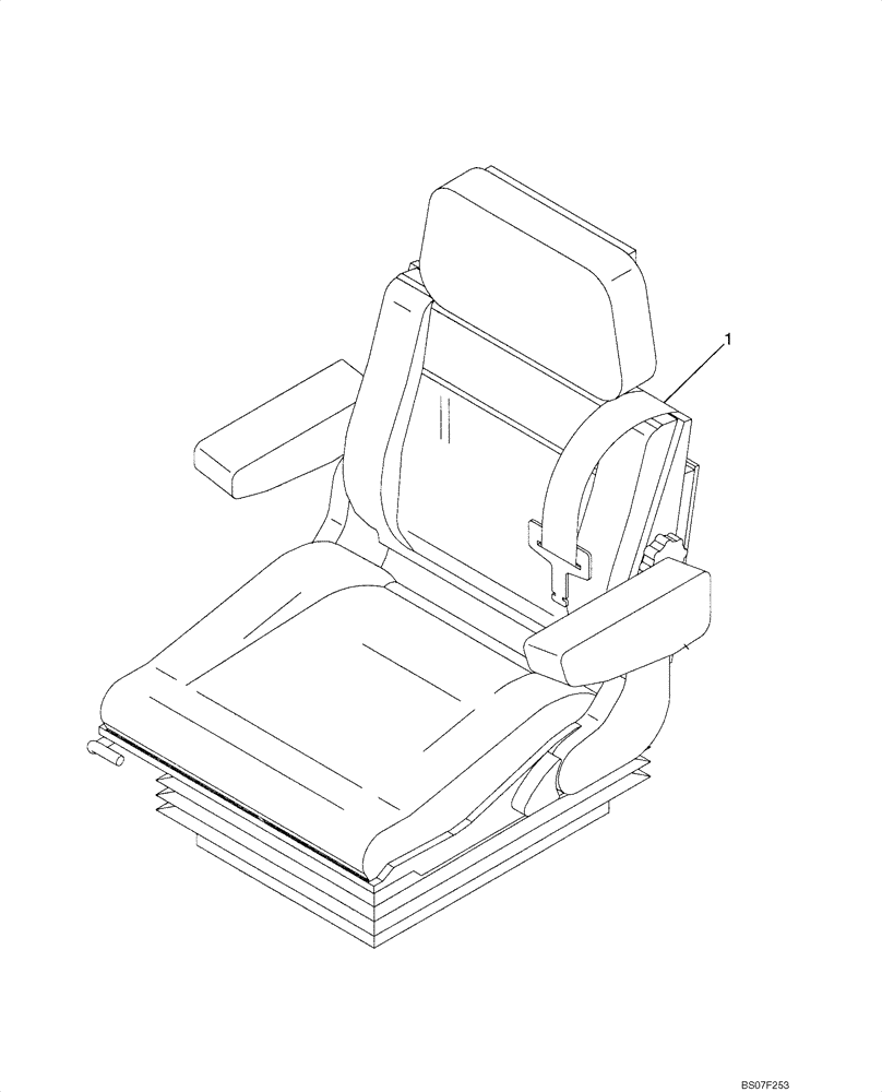 Схема запчастей Case SV216 - (90.120.04) - SEATBELT, RETRACTABLE 3 INCH (GROUP 695) (ND107455) (90) - PLATFORM, CAB, BODYWORK AND DECALS