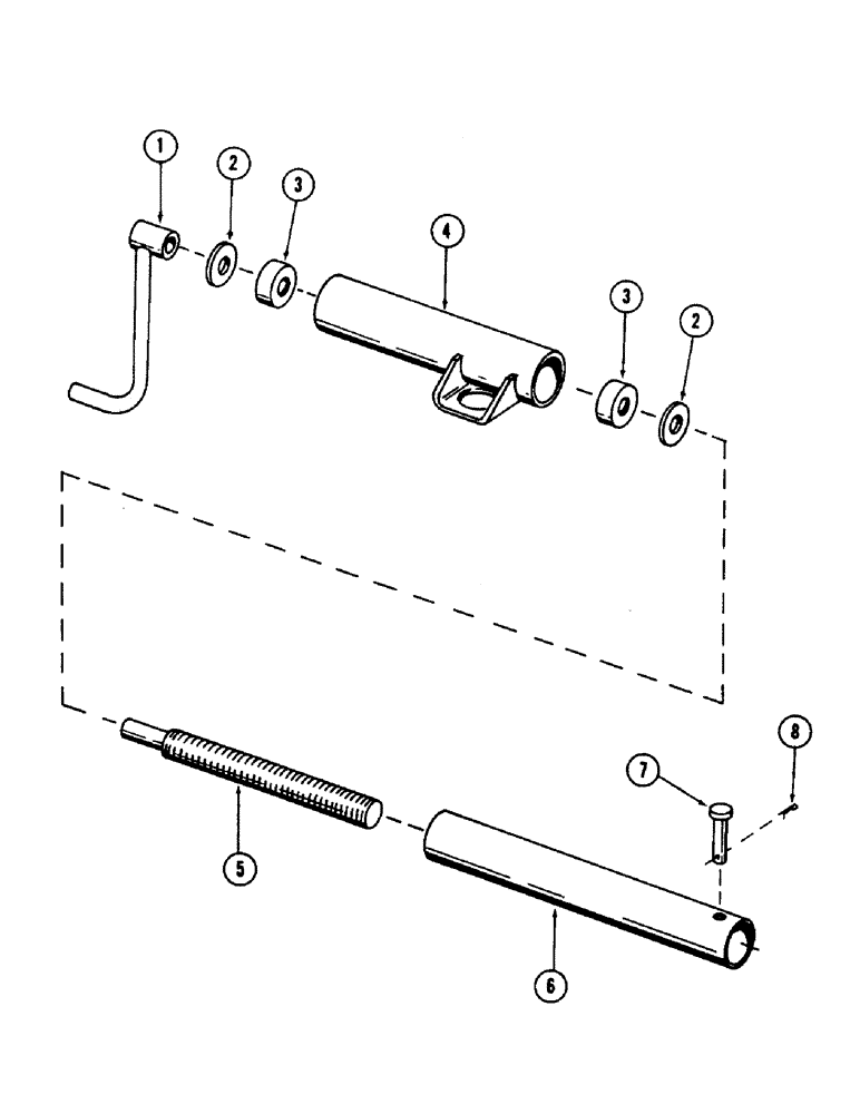 Схема запчастей Case 50 - (320) - OPTIONAL TRACK TREAD ADJUSTING JACK, (S/N 6279926 AND AFTER) (88) - ACCESSORIES