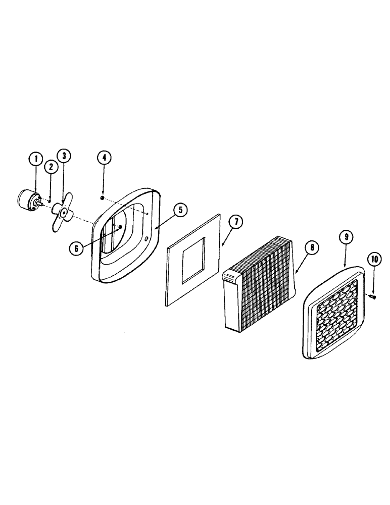 Схема запчастей Case 880B - (106) - HEATER - 12 VOLT, (USED ON UNITS WITH PIN 6201601 THRU 6201616 AND 6201618) (05) - UPPERSTRUCTURE CHASSIS