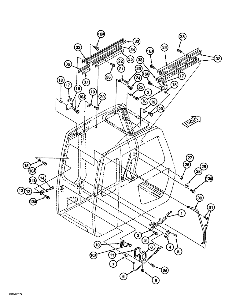 Схема запчастей Case 9060B - (9-060) - CAB MISCELLANEOUS PARTS, CONTINUED (09) - CHASSIS