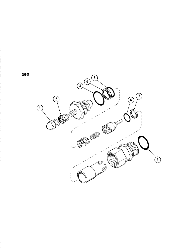 Схема запчастей Case 980B - (290) - PORT RELIEF, (HUSCO), PORT RELIEF, ("R" SERIES), (HUSCO) (07) - HYDRAULIC SYSTEM