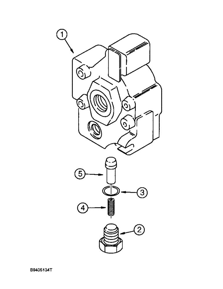 Схема запчастей Case 590L - (8-094) - LOADER CONTROL VALVE, OUTLET SECTION (08) - HYDRAULICS