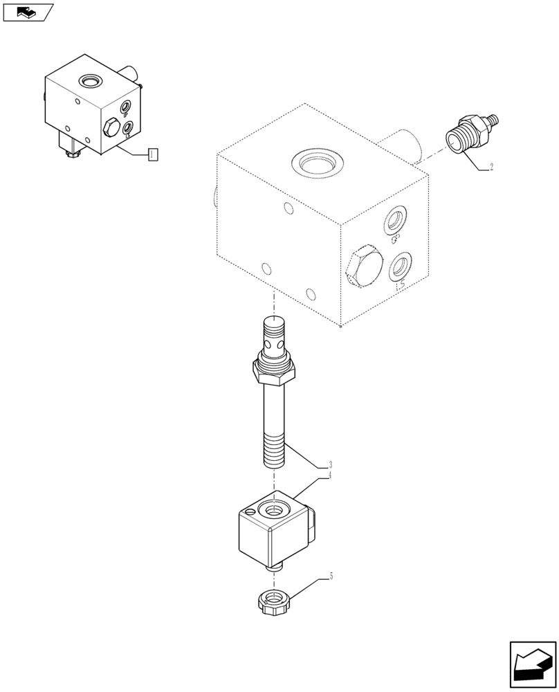 Схема запчастей Case 580SN WT - (35.726.09) - VAR - 423084 - VALVE ASSY - CLOSED CENTER UNI - AUX (35) - HYDRAULIC SYSTEMS